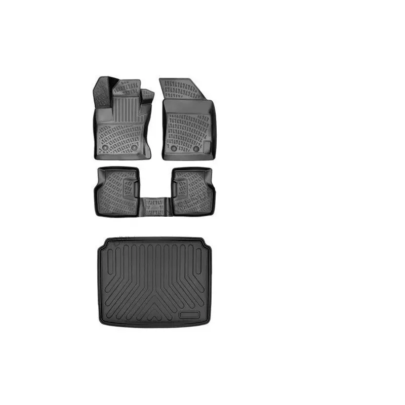 Floor Mats and Cargo Liner Set I Volkswagen Golf 8 2020-2025 3D Car Set