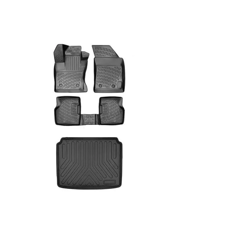Floor Mats and Trunk Liner Set for Volkswagen Golf 7 2013-2020 3D Car Set