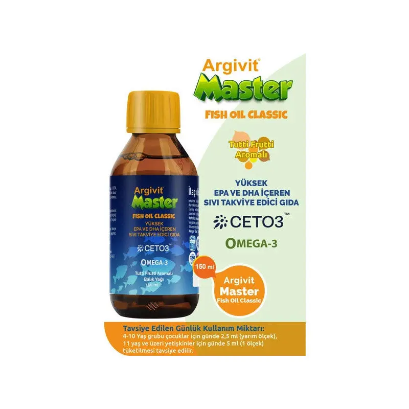 Argivit Master Fish Oil Containing Epa And Dha 150Ml