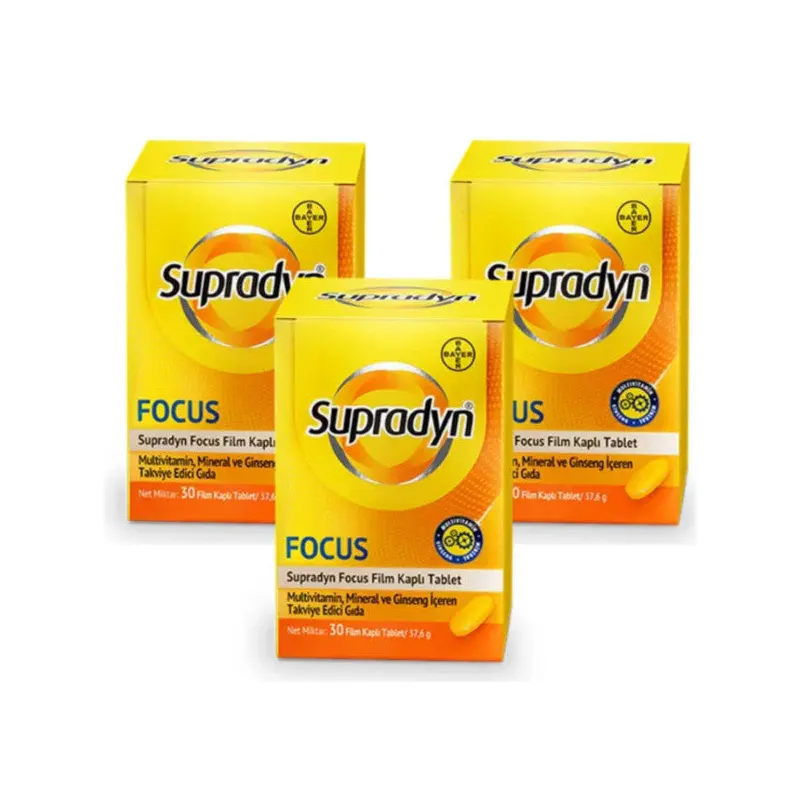 Supradyn Energy Focus 30 Tablets 3 Pcs