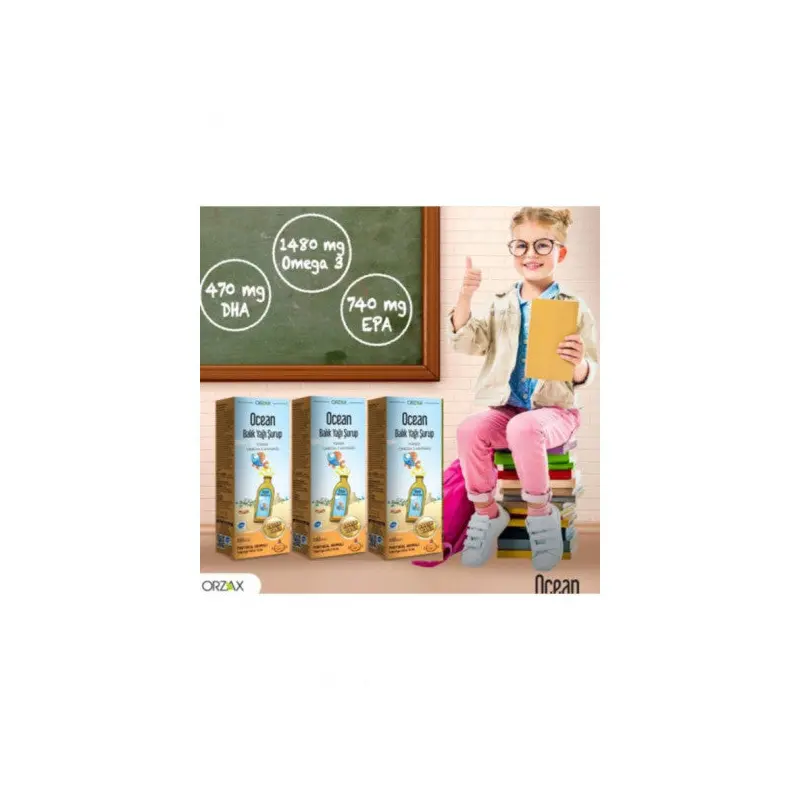 Ocean 150 Ml Orange Flavored Fish Oil Syrup