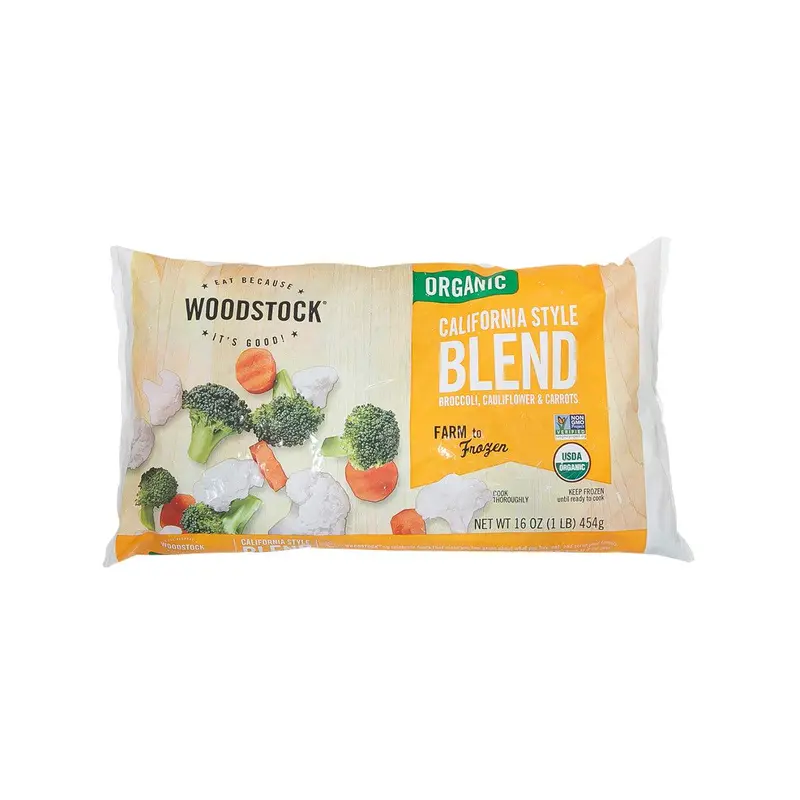 WOODSTOCK Organic California Style Blend - Broccoli, Cauliflower & Carrots  (454g)