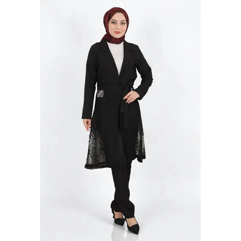 Lace Suit Black 9331