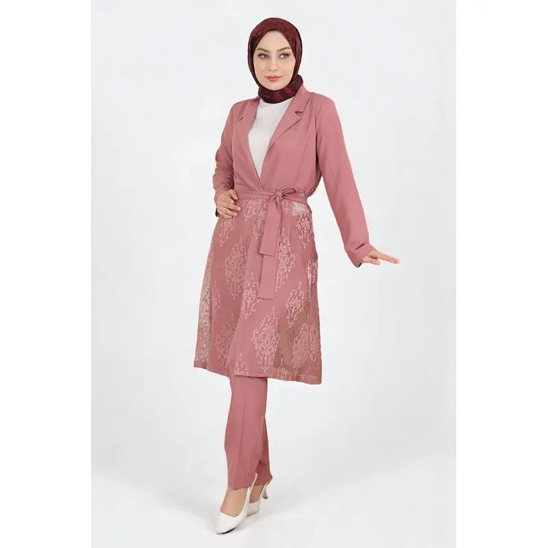 Lace Suit Dusty Rose 9331