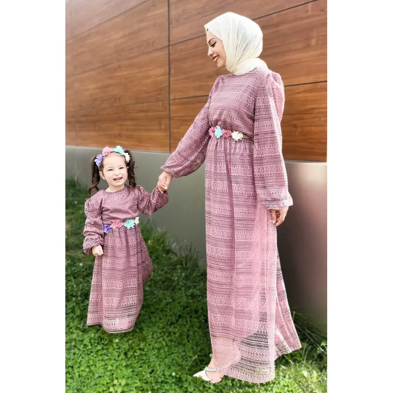 Lace Mother Dress Dusty Rose 16800