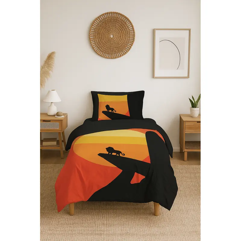 Lion 3D Digital Printing Single Duvet Cover Set Duvet Cover And 1 Pcs Pillowcase | Bedding Set, Bedroom Decor