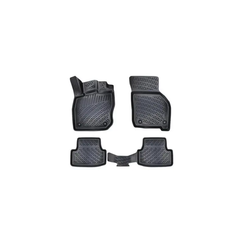 Hyundai Accent Blue 2010 Floor Mat Black 3D