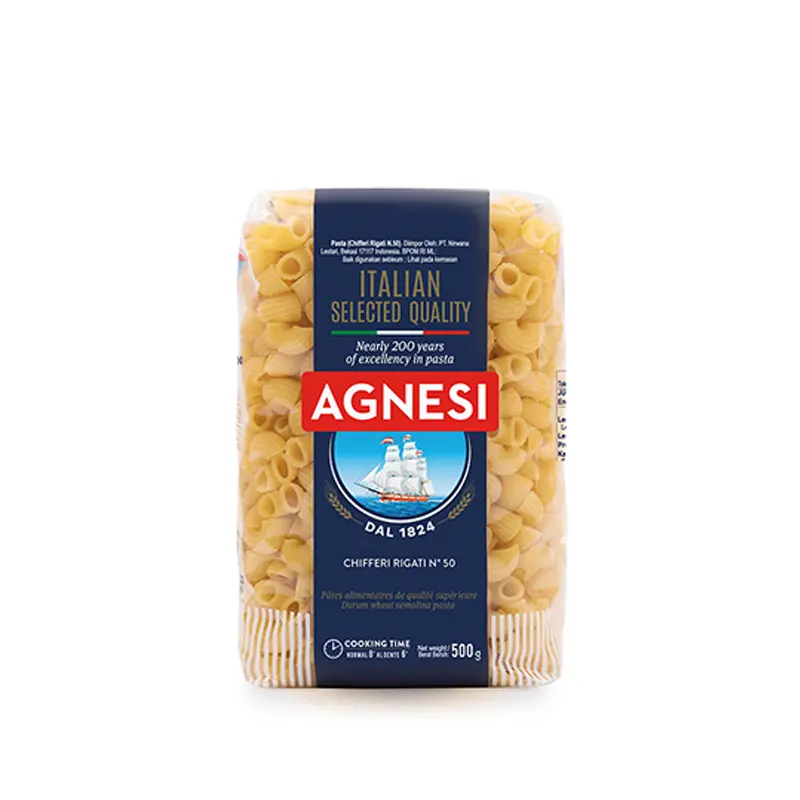 AGNESI MACARONI CHIFFERI RIGATI N 50 500G