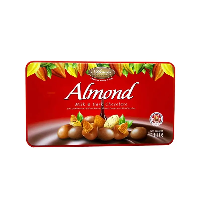 ALESSIOALMOND MILK DARK CHOCOLATE  180G