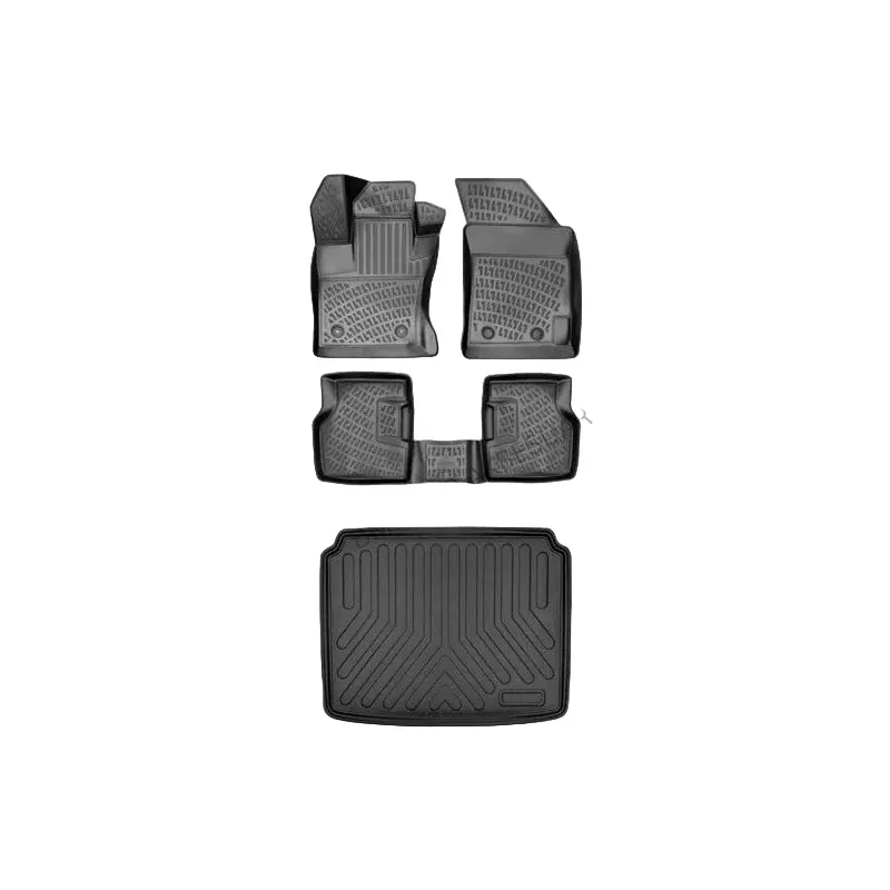 Floor Mats and Cargo Liner for Seat Leon Thin Spare Wheel 2005-2012 3D