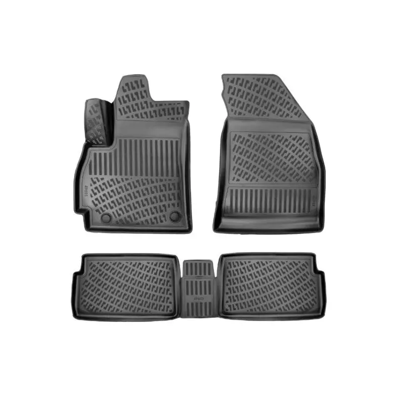 Floor Mats for Citron C4X 2023 or Newer 3D Black Mats