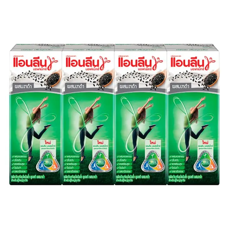 Anlene MovMax Black Sesame UHT Low Fat Milk 180ml Pack of 4boxes