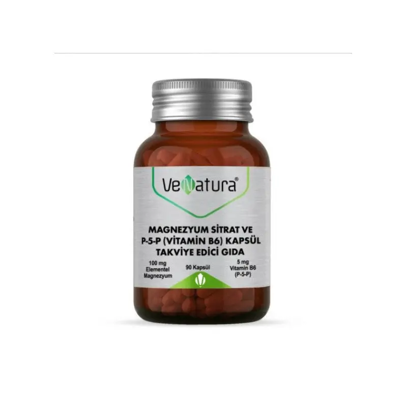 Venatura Magnesium Citrate And P-5-P Vitamin B6 90 Capsules