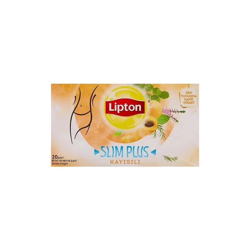Lipton Form Plus Apricot 20 Pcs Glass Tea Bag X 4 Pieces