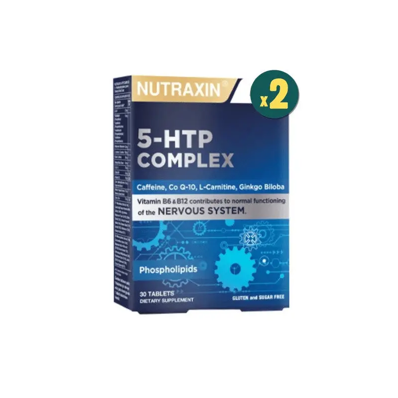 Nutraxin 5-Htp Complex Supplementary Food 30 Tablets 2 Pieces
