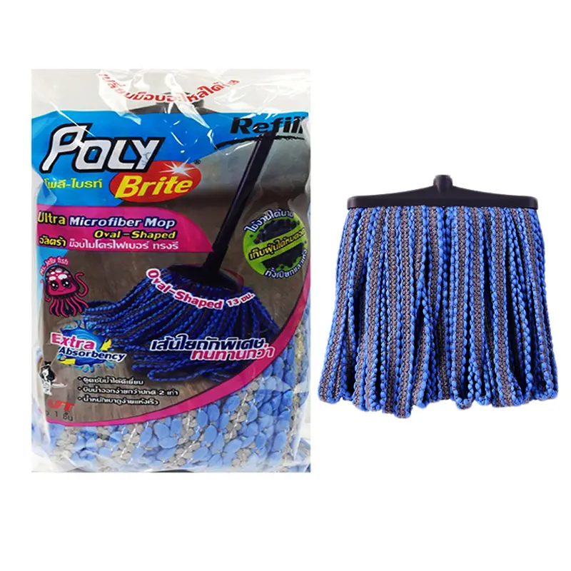 Poly Brite Ultra Microfiber Mop T Shape Refill (Mr. Jellyfish) 13cm per piece