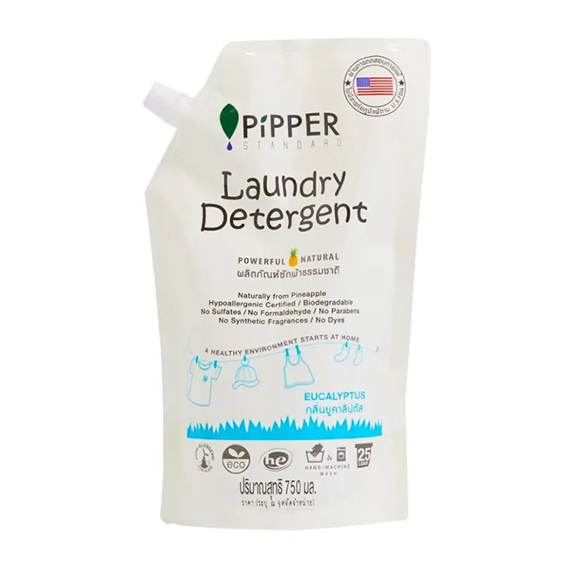 Pipper Standard Eucalyptus Laundry Detergent - Natural Clean 750ml