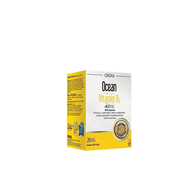 Ocean Vitamin D3 400 Iu Spray 20 Ml