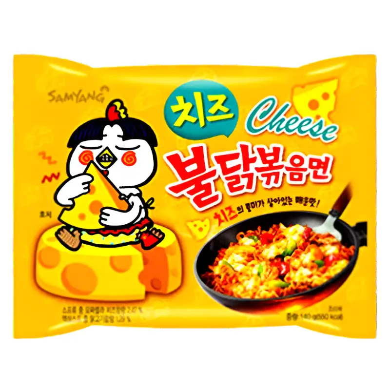 Samyang Hot Spicy Chicken Cheese Flavor Ramen Instant Noodles Size 140g