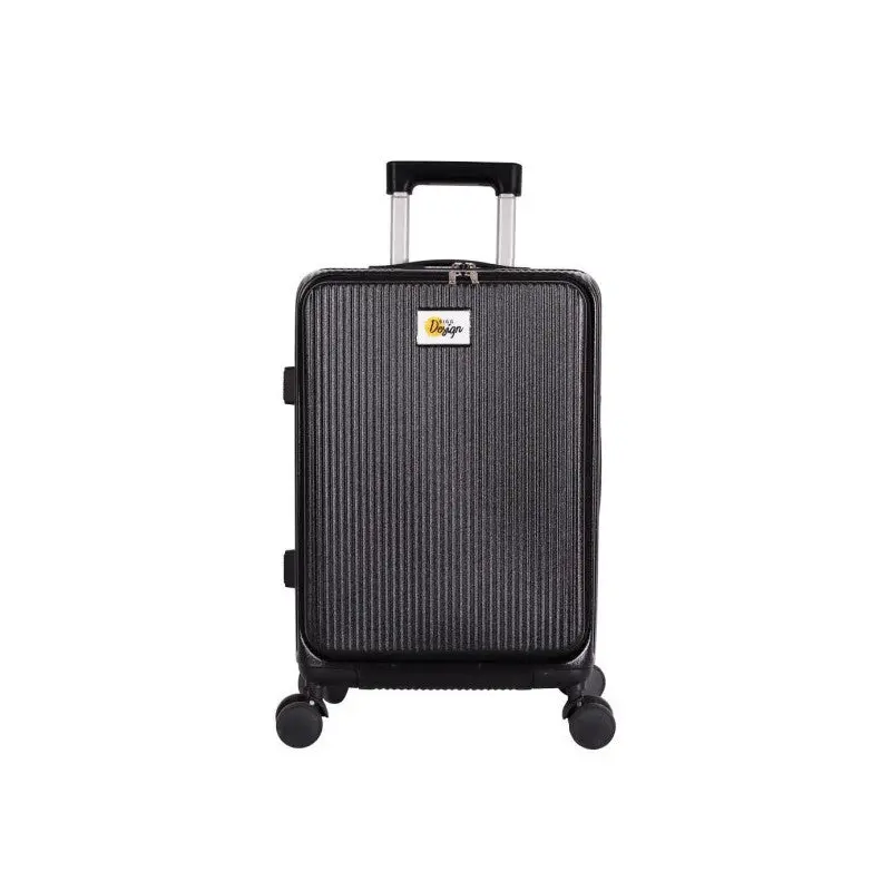 Biggdesign Moods Up Cabin Size Suitcase With Front Compartment, Cup Holder And Usb Port 20" Black