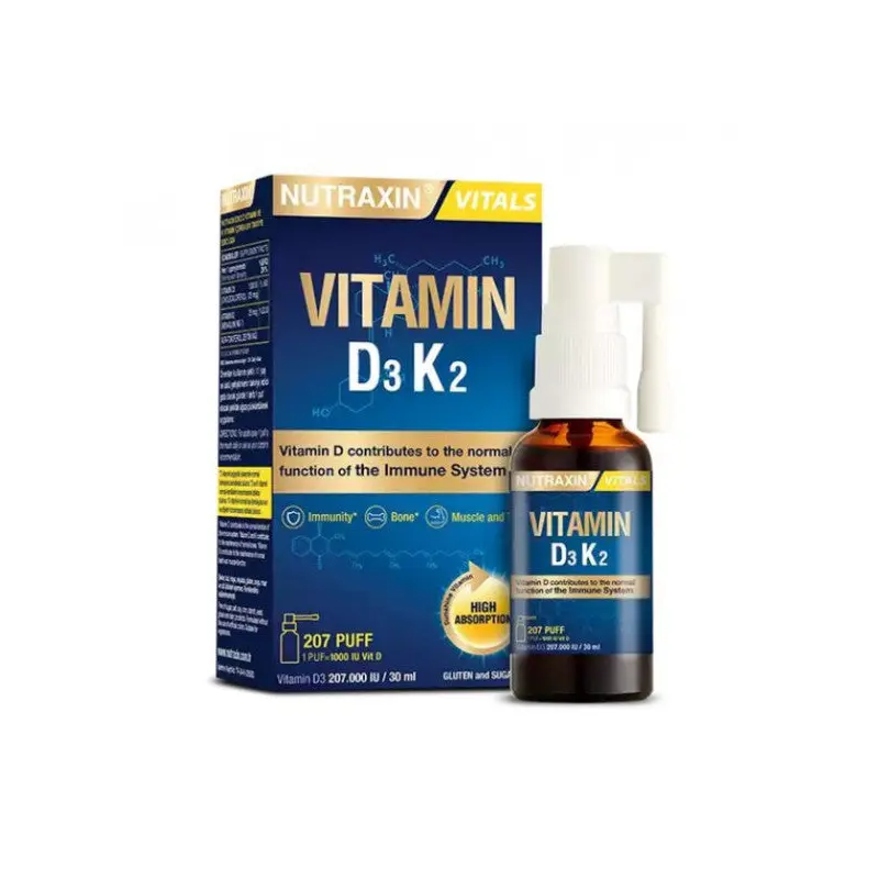 Nutraxin Vitamin D3K2 Spray 30 Ml