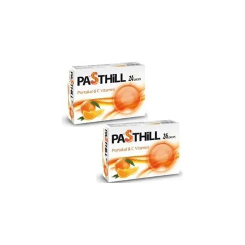 Pasthill Orange & Vitamin C 24 Pastilles 2 Pack