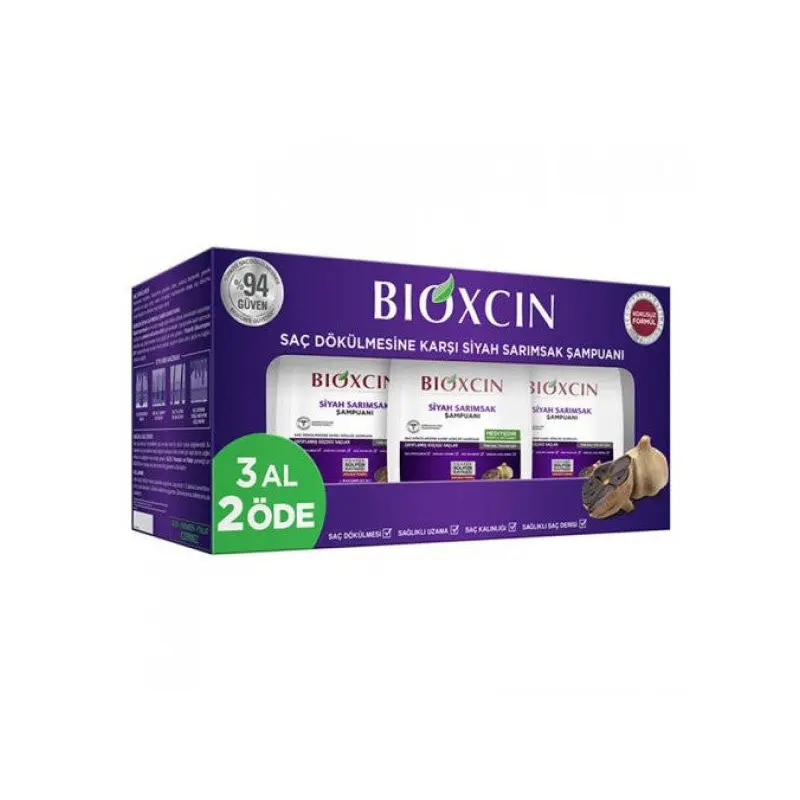 Bioxcin Anti Hair Loss Black Garlic Shampoo 300 Ml
