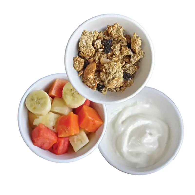 FRUIT, GRANOLA, YOGURT
