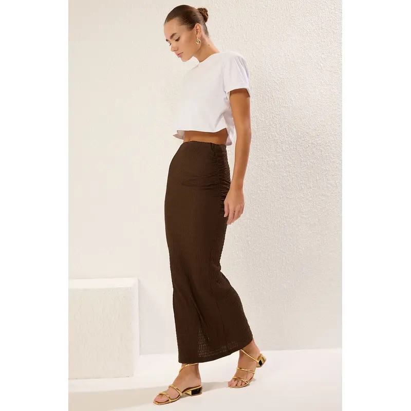 Women's Plain Maxi Pen Slim Skirt