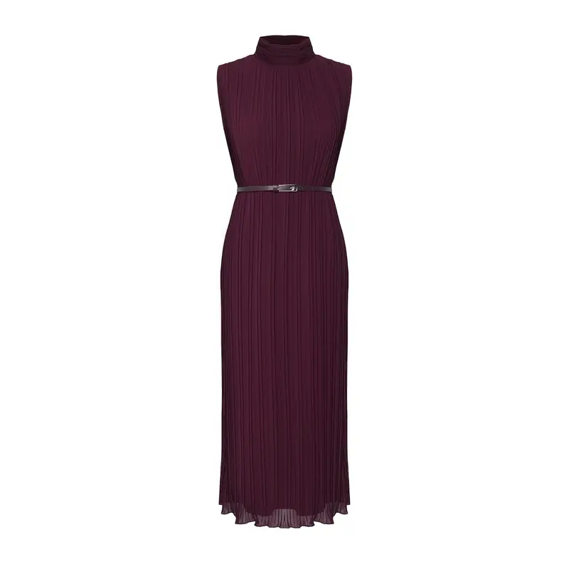 Women's Plain Midi Sleeveless Evening / Daily Relaxed Fit Dress