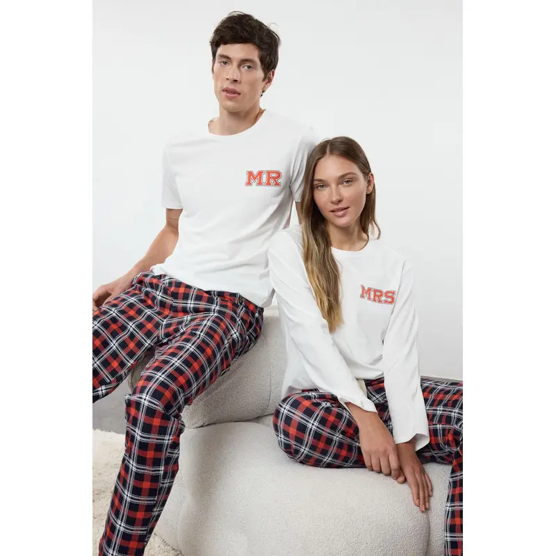 Women's Plaid / Checkered Long Lounge/home Regular Pajama Set
