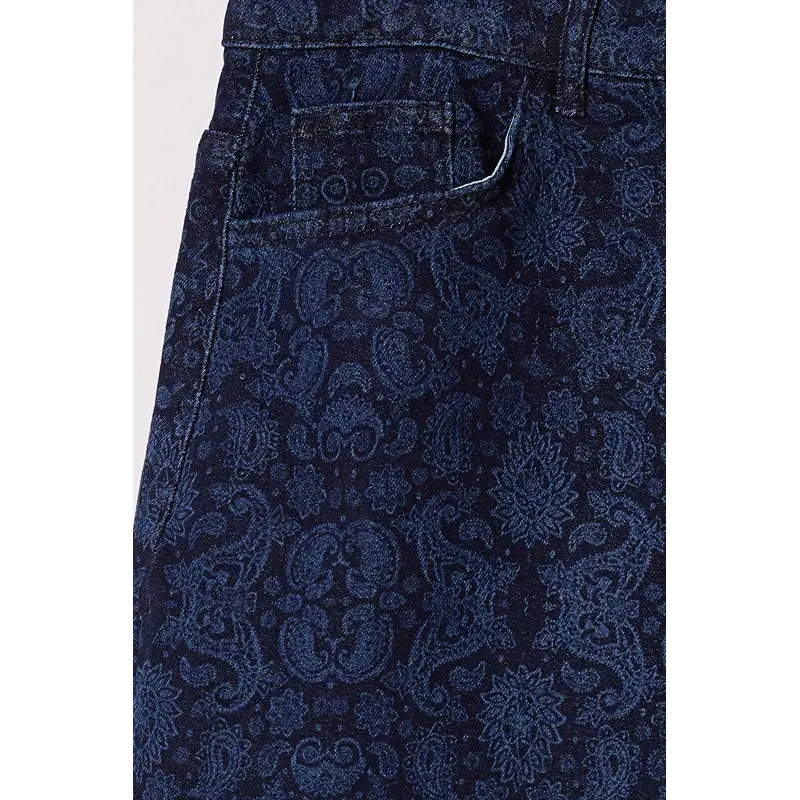 Curve Navy Blue Plus Size Skirt