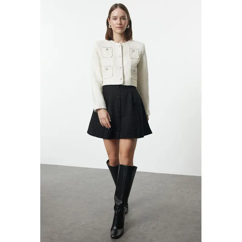 Women's Straight Mini Flared Skirt