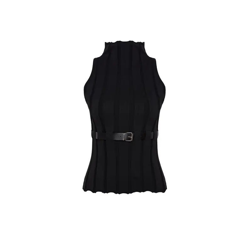 Women's Unifarben Sleeveless Slim Fit Sweater Vests