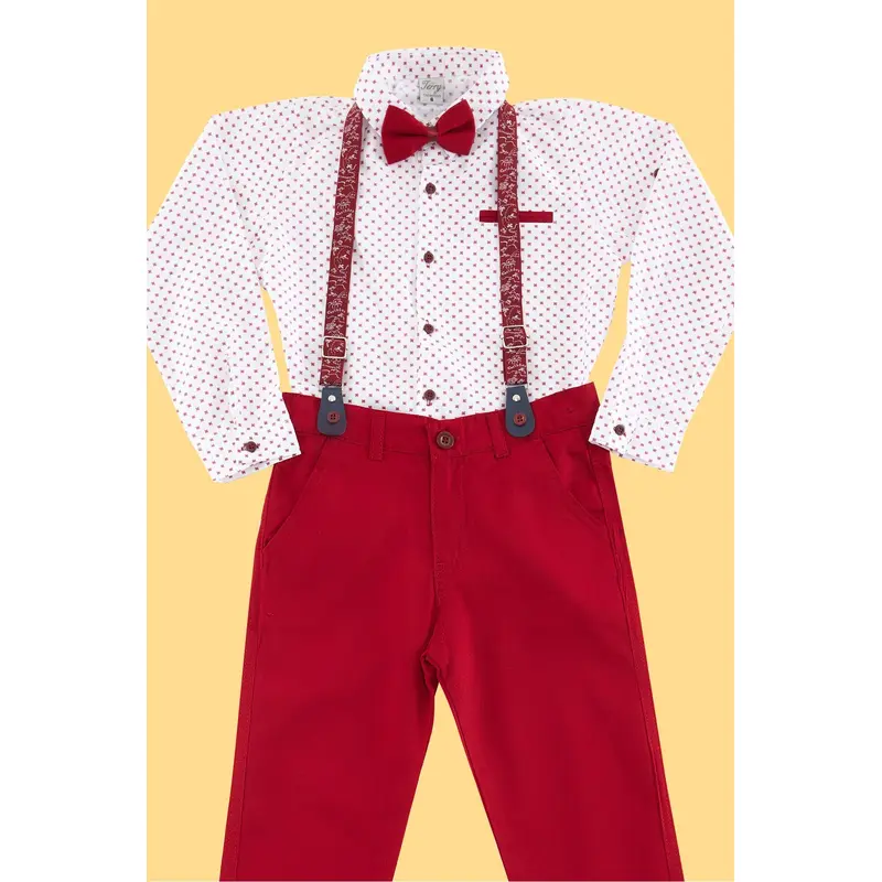 kds Boys Print Long Casual Regular Fit Two-Piece Set