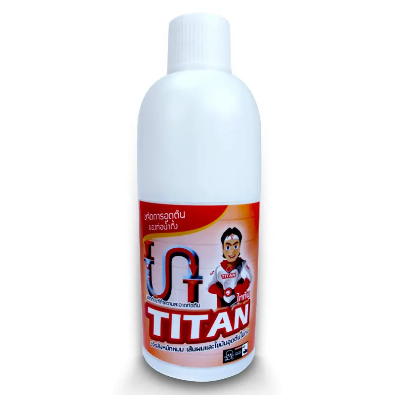 TITAN Product Water Pipe Cleaning Eliminating Clogged Pipes Size 500ml