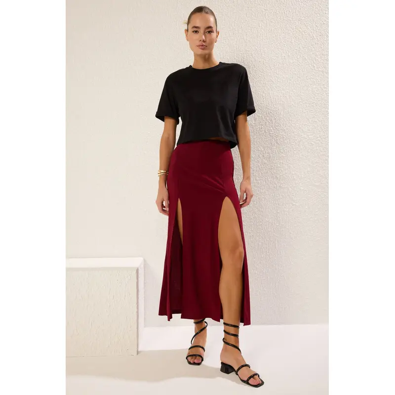 Women's Plain Standard A-Line Skirt