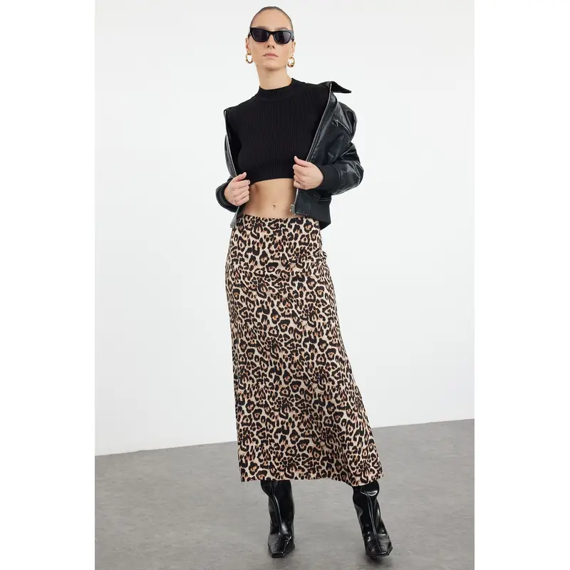 Women's Very Colorful Animals Maxi A-Line Skirt