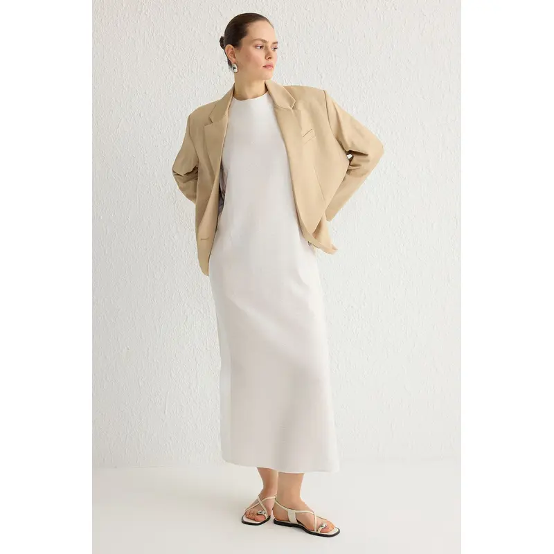 Modest Women's Plain Midi Sleeveless Casual Regular Modest Dresses