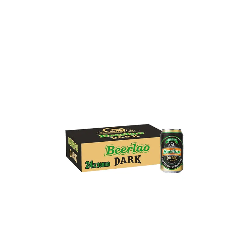 Beerlao Dark 330ml can per box of 24 cans