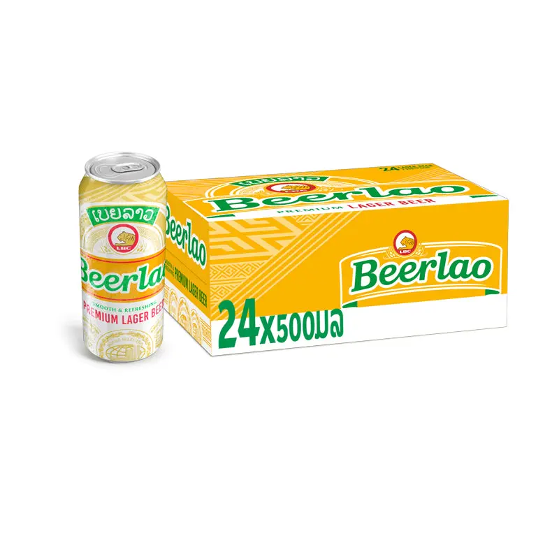 Beerlao Original 500ml can per box of 24 cans