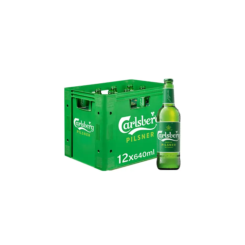 Carlsberg 640ml bottle per crate of 12 bottles