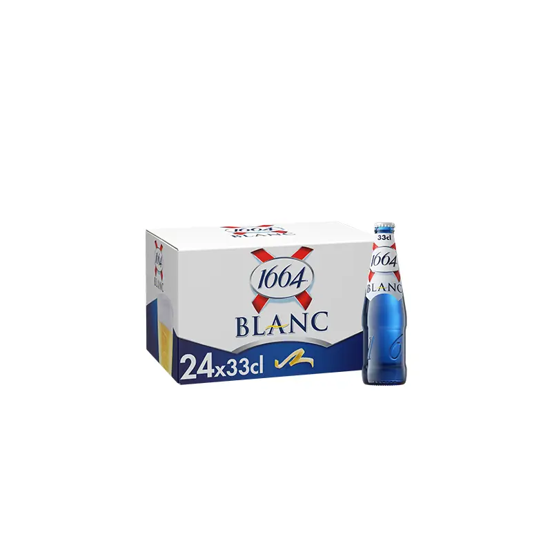 Kronenbourg 1664 Blanc 330ml bottle per box of 24 bottles