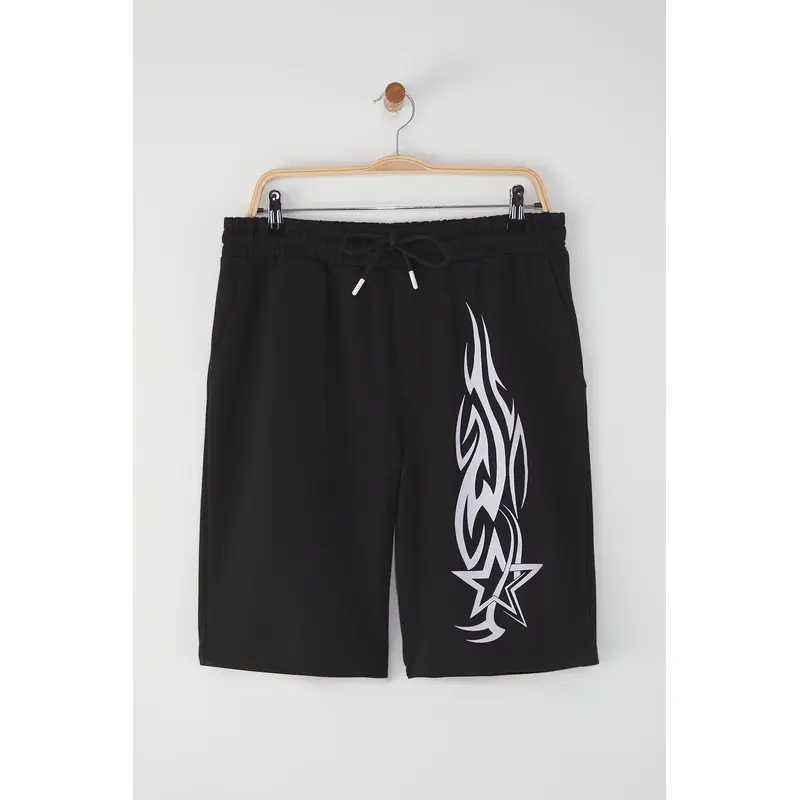 Man Men's Slogan Normal Waist Shorts & Bermudas