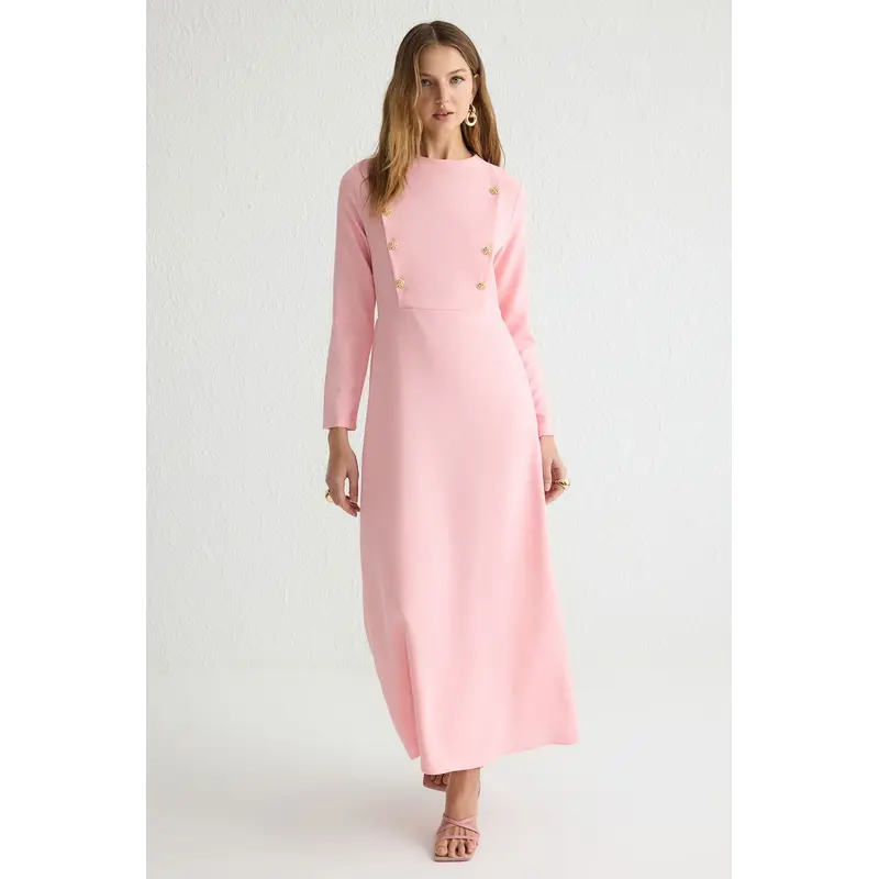Modest Women's Rosa Plain Maxi Long Evening / Daily Regular Modest Dresses