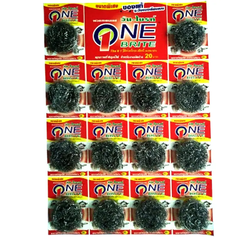 Poly-Brite Stainless Steel Scourer 8g pack of 14 pieces