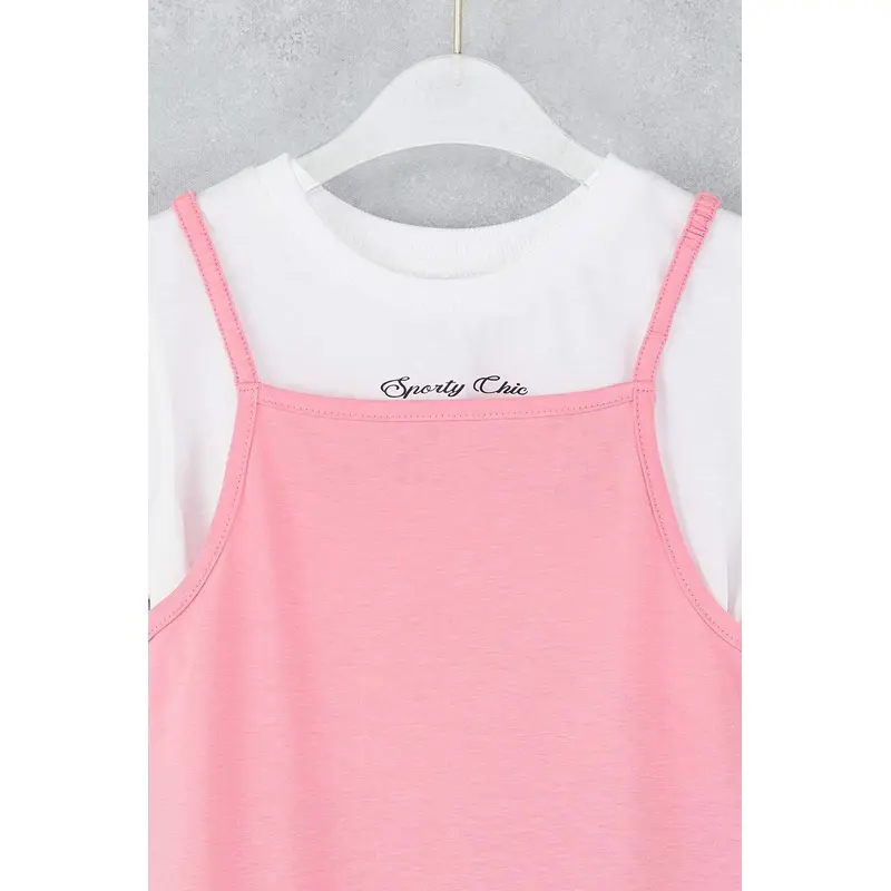 kds Girls Slogan Short / Mini Short Casual/daily Fitted Dress