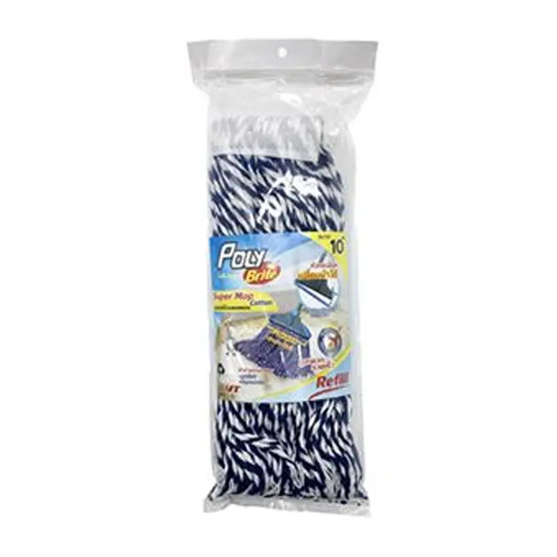 Poly-Brite Super Cotton Mop - Clip lock (Mr.Zebra) Refill per piece