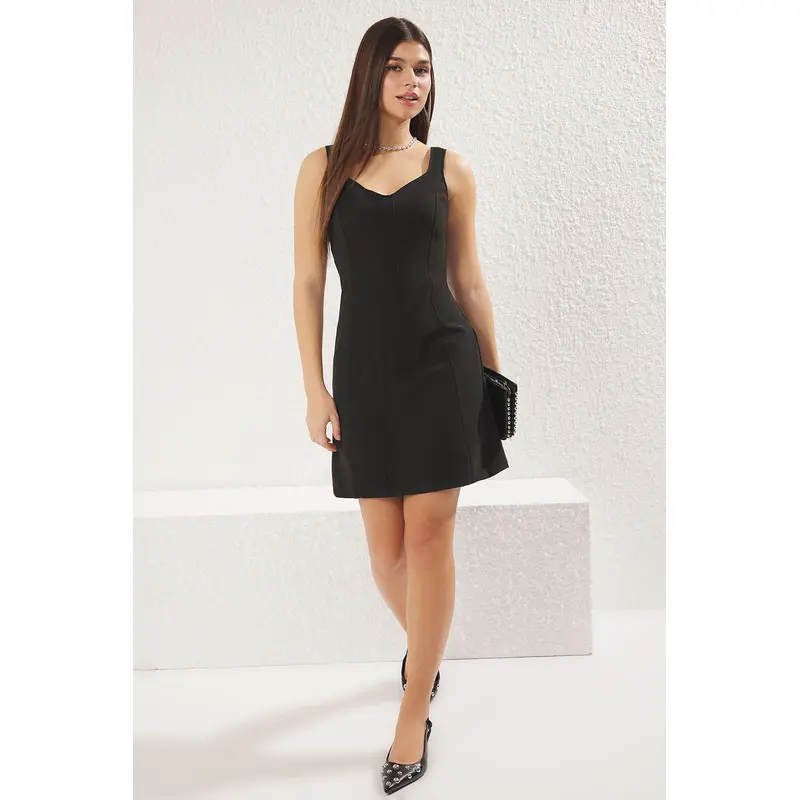 Women's Plain Mini Spaghetti Strap Evening / Daily Regular Dress