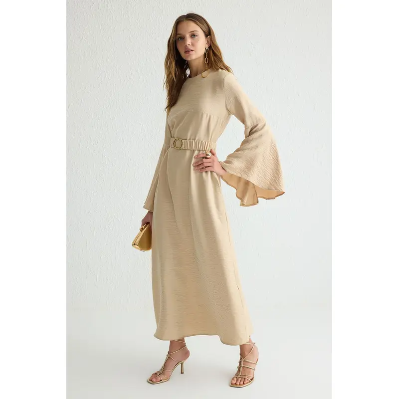Modest Women's Plain Maxi Long Evening / Daily Fitted Modest Dresses